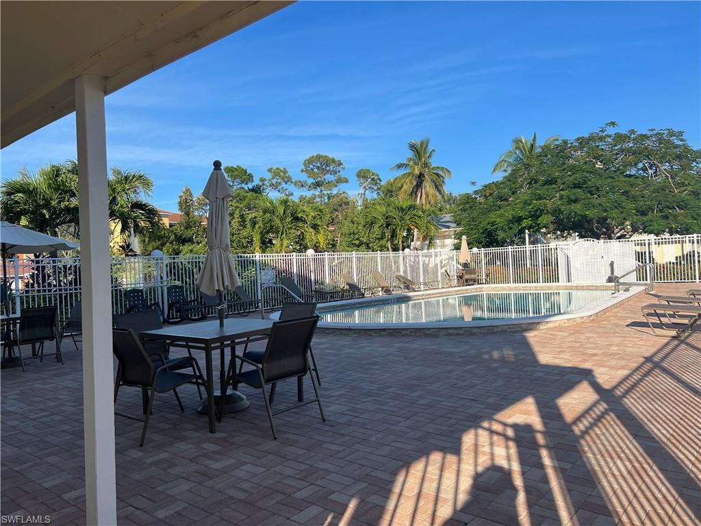 Welcome to Naples, your little getaway is waiting for you. Nicely upgraded second floor condo with newer tile floors throughout, tastefully furnished, only minutes from downtown Naples 5th Ave, and Naples beaches. The Community Pool only steps away. Great LOCATION across from Naples Botanical Gardens. Don't suffer in the cold this winter, your sunny home away from home is here. 5 minutes drive to the East Naples Community Park where the Franklin U.S Open Pickleball Championship Annual Tournaments has been held since 2016.