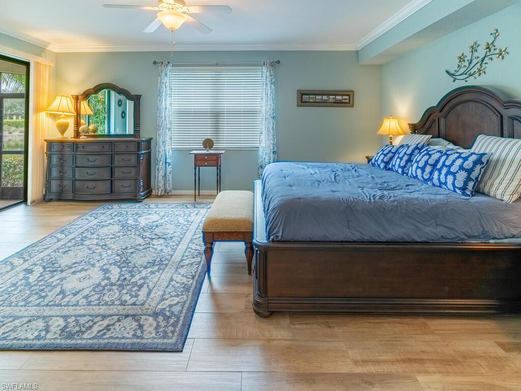 Available for 2026 off season! This pet-friendly, turnkey-furnished Napoli Coach Home delivers the perfect combination of comfort, elegance, and resort-style living. Encompassing 1,883 square feet, this first-floor end unit features three bedrooms, two bathrooms, a spacious two-car garage, and peaceful lake views that enhance the home’s serene atmosphere. The thoughtfully designed layout includes a luxurious primary suite with a king bed, a welcoming guest bedroom with a queen bed, and a flexible den offering a queen/full pullout sofa—ideal for accommodating visiting family or friends. Residents enjoy golf privileges at the prestigious TPC Championship Golf Course, along with full access to Treviso Bay’s exceptional amenities, including resort-style pools, a full-service spa, tennis and pickleball courts, a state-of-the-art fitness center, and scenic walking trails. Conveniently located just 15 minutes from Downtown Naples, this beautiful coach home offers an exceptional opportunity to enjoy the best of Florida living—where luxury, relaxation, and convenience come together seamlessly.