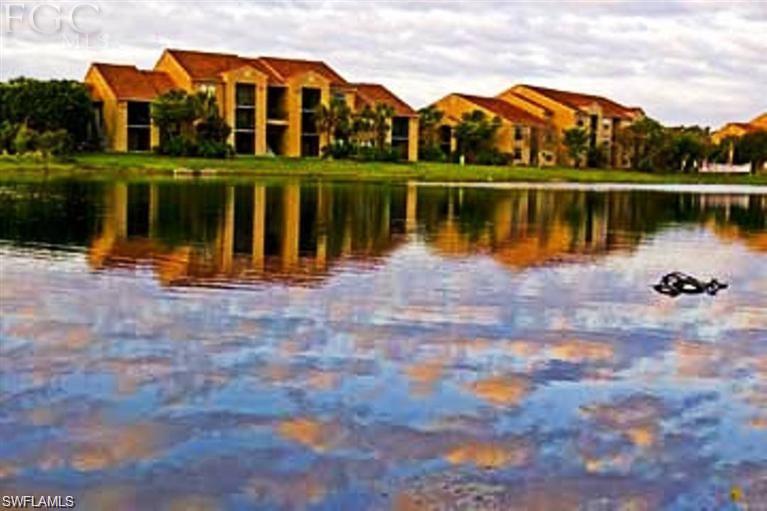 This groundfloor one bedroom is a rare find and a bargain at this price. Call to make an appointment to see it while it is still available. Open floor plan with a beautiful lakeview where you can watch the beautiful wild life play. Two walk in closets in this condo gives you lots of storage space. Fully size washer and dryer is included at this price. The community has two pools one of which is heated, a jacuzzi, tennis, raquet ball and basketball courts and a 24 hour a day Fitness center.  To stay fit or to just relax there are beautiful walking trails and neighborhoods nearby. Convenient to shopping, fine dining, both baseball stadiums and multiple colleges. Short drive to the beaches. Come live in Paradise!