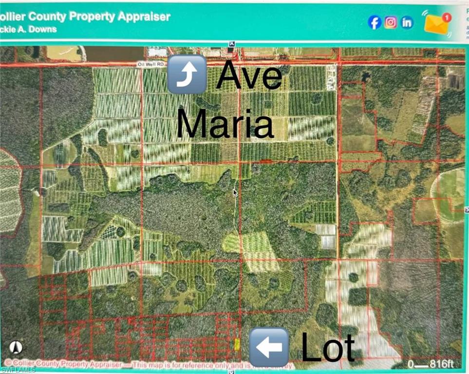 “5-acre parcel located in the rural Immokalee area south of Oil Well Road near Ave Maria. Property appears to be in a secluded natural setting surrounded by agricultural and large acreage tracts. Buyer to independently verify legal access, easements, zoning, environmental conditions, wetlands, survey, and permitted uses with Collier County and appropriate agencies. Property being sold as-is. Great opportunity for long-term investment or recreational use.”