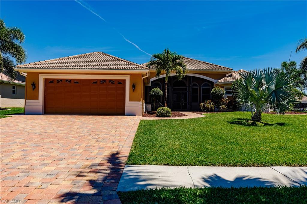 Welcome to your forever home! Located in the luxurious gated community of Cape Harbour this house will meet all your needs. From the moment you walk in through the front door, you will experience the Florida lifestyle you have been dreaming of and will provide the space needed to entertain all your friends and family. With a split floor plan, your guest have their privacy while still having the open living area and kitchen to gather, relax, open the sliders and let the outside in! The sellers spared no expense when providing you with peace of mind. Newly paved lanai, new screens on pool cage, completely new heated pool, new extended dock and boat lift, 2 new air conditioning systems, and water heater. Every boater & fisherman's dream with a 12,000 and 17,000 lb lifts, 140' of waterfront Basin views and direct gulf access, it is just a short boat ride to open waters, Sanibel and Ft. Myers beaches. Nothing speaks lifestyle like living in Cape Harbour where you can walk over to fine dining and enjoy nightly entertainment. Call today to schedule your private showing.