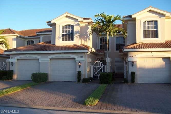 Championship golf course and all the club amenities are included in the purchase price of this 1863 sq. ft. 3 bedroom, 2 bath, 1 car garage carriage home. Just remodeled and expanded clubhouse. Condo has a formal living room & dining room & eat in kitchen. Raised panel kitchen cabinets with lots of counter space. From the second floor lanai you have an expansive view of the lake & golf course. New AC in 2016 & water heater in 2015 & refrigerator, microwave in 2017. Tile in all the wet areas with carpet in the bedrooms & living areas. Folding storm shutters on the lanai. This unit is perfect for a buyer to add their own personal touches. It is priced to sell. There is a pool for this condo section only as well as 2 other community pools. All are great places to meet your neighbors & make new friends. The clubhouse, community center, golf course are second to none. Good food, excellent fitness center, tennis, pickle ball, walking trail & more are all included in your membership. Enjoy the walking paths through the preserve. If you love golf you will love Colonial Country Club. Located only 25 minutes from the beaches & 15 minutes from the airport. Shopping & restaurants close by
