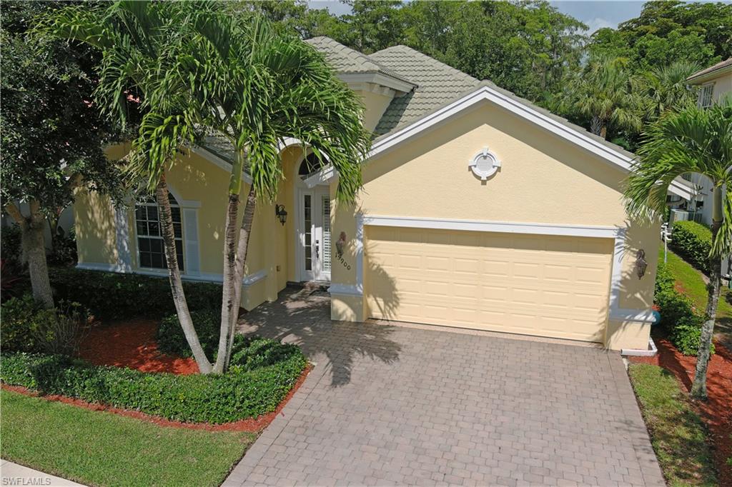 Spectacular 4 bedroom, 2 bath pool home on a quiet cul-de-sac in the picturesque, North Naples community of Delasol. The kitchen is stunning with gorgeous granite countertops, recently resurfaced cabinetry by Cornerstone, stainless steel appliances, large pantry, and breakfast area with lovely detailed tray ceiling. Spacious family room and living area is fantastic for entertaining and is complimented by neutral, diagonal tile, 10-12 foot soaring ceilings, and tray ceiling accents. Substantial main bedroom has plush, neutral carpeting, walk-in closet, and pool door entry. The 3 guest rooms are sizable and comfortable. Garage is ideal for additional storage with shelving and above auto racks and epoxy floor. This home has plantation shutters throughout, electric hurricane shutters in the front and back along with accordion shutters on the sides and rear. Delasol is within a short driving distance of beaches, shopping, and restaurants, in addition to being very close to some of Collier County’s best “A” schools. The community amenities include a social room, heated pool, spa, fitness center, fenced playground, and tennis, pickle ball, and basketball courts.