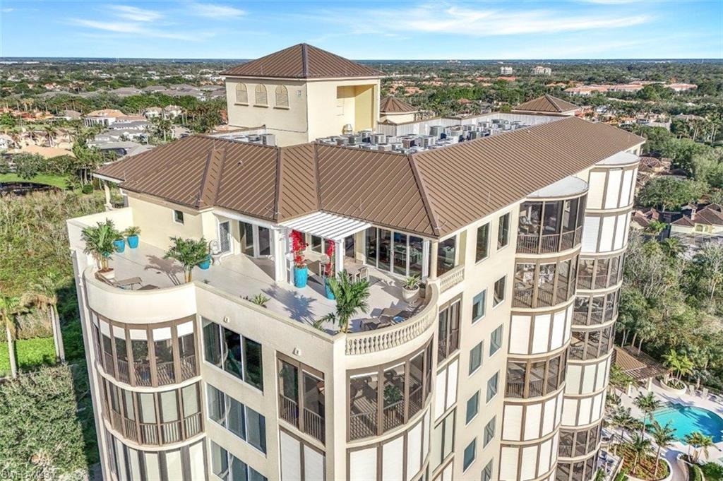 Step onto the staggering 1400 square feet of roof terrace of this lavish penthouse, and the world unfolds before you.  You’ll be captivated by sweeping vistas in every direction. By day, the shimmering Gulf of Mexico and bright sun draw you in; by night, the sparkling lights of paradise create a mesmerizing backdrop. This vast space is perfect for hosting grand, unforgettable gatherings.
 
Inside, the grand living areas continue to impress. The generous great room, with its custom marble fireplace, is the epitome of comfort and style. A formal dining area, complete with a convenient wet bar, enhances your entertaining experience. Behind the fireplace lies an inviting study, featuring custom built-ins and a screened lanai that invites you to take in the breathtaking views. The gourmet chef’s kitchen is designed for both function and beauty, with a large island, glass-walled breakfast nook, and a spacious walk-in pantry, making it ideal for both cooking and casual dining.
 
Double doors from the foyer open into the private principal suite, a sanctuary of space and serenity. The bedroom is luxuriously appointed, with a door leading to the screened lanai, offering a perfect spot for morning coffee while overlooking nature’s beauty. A short hallway leads to a magnificent custom closet, followed by a stunningly remodeled principal bath. Here, you’ll find a large glass-enclosed shower, a raised platform soaking tub, and exquisite custom cabinetry and lighting.
 
Two spacious en-suite guest bedrooms, each with beautifully renovated baths, offer luxurious accommodations for family or guests. The expansive terrace provides awe-inspiring views that seem to stretch on forever.
 
Additional features include two assigned parking spaces, ample storage, and a newly reimagined pool and grilling area, set above the serene mangroves.

Penthouse 1502 lives like a mansion in the sky, offering the ultimate in luxury living within the exclusive, gated community of Bay Colony. Residents enjoy access to the renowned Bay Colony Beach Club and the Ritz-Carlton, just next door. This extraordinary residence is a must-see – words can hardly do it justice. You won’t want to miss the opportunity to experience it firsthand.