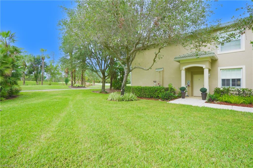 Beautifully maintained, 3 bedrooms, 2 bath, 1st floor coach home with attached 2 car garage. Located in Cypress Woods Golf and Country Club. Newly updated Kitchen, Bathrooms, and Flooring throughout the home. Amazing golf course and water views on the 18th fairway in Cypress Woods. Pristine Golf Course, sidewalks throughout the community, with a short walk to the Clubhouse/Restaurant. Cypress Woods is a private, gated bundled golf community located in North Naples. All Owners enjoy a variety of social activities as well as golf, pickleball, bocce ball, resort-style pool with food & beverage service, use of tennis courts and a fully equipped fitness center. Newly renovated clubhouse, Exercise room, pro shop, putting green, aqua range, formal dining room and wonderful grille room with awesome staff. Only 6 miles to the Beach, close to shopping-Mercato/Waterside Shoppes/5th Ave/Miramar Outlet and RSW airport! Bundled Golf Fees are one of the lowest in