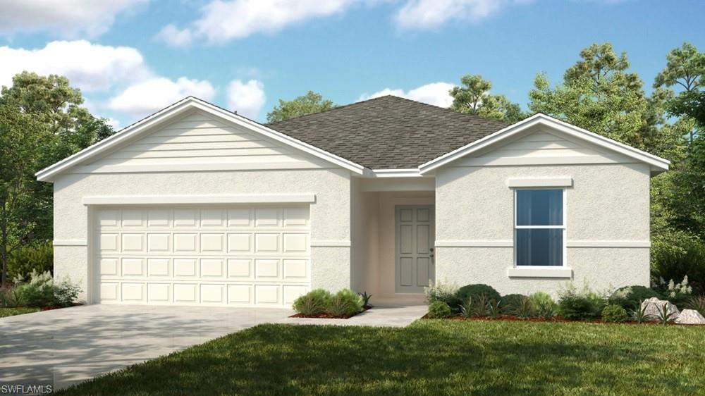 What's Special: Single Level Living | Covered Lanai | No Rear Neighbors | Larger Backyard | Deep Backyard. New Construction - June Completion! Built by America's Most Trusted Home Builder. Welcome to the Goldfinch at 6730 Equinox Lane in Solena! This cozy new single-story home feels both smart and stylish with its open-concept layout designed for easy everyday living. The great room, dining area, and well-equipped kitchen with a central island come together to create a bright and welcoming space you’ll love. Off the kitchen, sliding doors open to the lanai, giving you a relaxing spot to enjoy the outdoors. The primary suite sits at the back of the home and features an en-suite bath and walk-in closet for comfortable living. Three secondary bedrooms, a full bathroom, the laundry room, and access to the two-car garage are all thoughtfully placed just off the foyer. Solena is a welcoming new community in North Fort Myers, conveniently located off Slater Road near Bayshore for easy access to I-75 and local attractions. With no CDD fees and a non-flood-zone location, living here feels even more enjoyable. Enjoy the Florida outdoors at nearby beaches, parks, and the Great Calusa Blueway Trail, or spend the day on Sanibel Island, at Gulf Coast Town Center, or Edison Mall. Sports fans can also catch spring training games for the Red Sox and Twins, all just a short drive from downtown Fort Myers. Additional Highlights Include: window blinds throughout the whole house, refrigerator, and top load washer and dryer. Photos are for representative purposes only. MLS#226022819