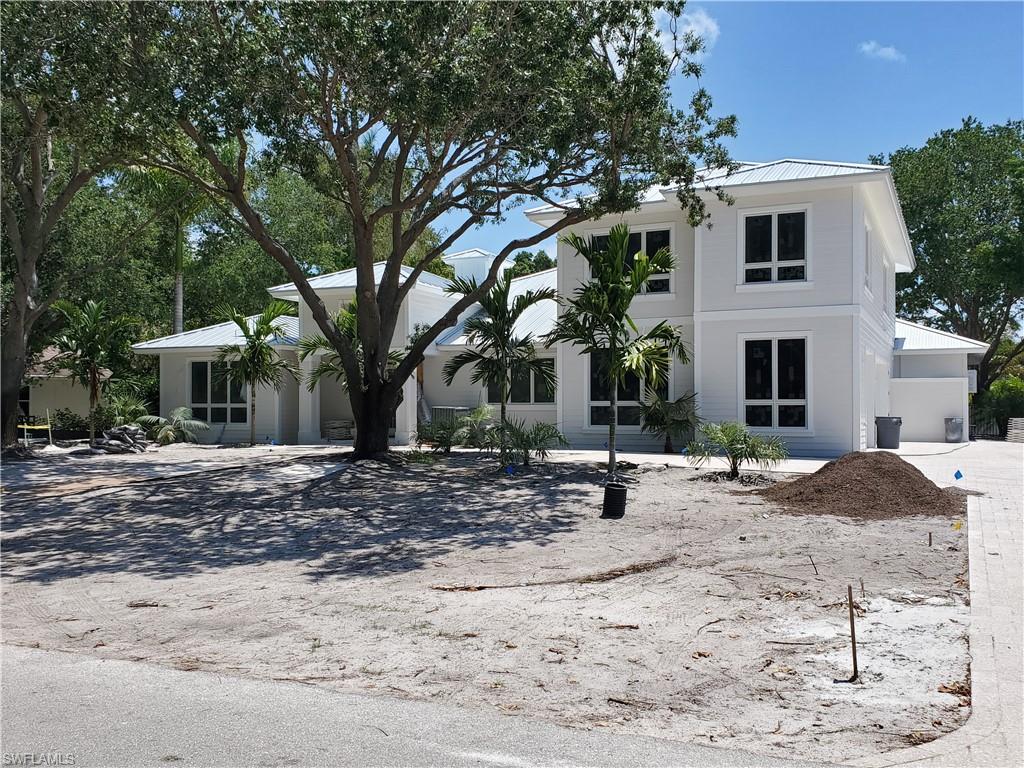 Located on a quiet street in Coquina Sands, this luxury residence by Morton & Wasmer Builders, LLC is slated for completion in May 2021. Finishing touches are almost complete on this brand new 4,026sf home with 4 bedrooms plus a den, 5 bathrooms and a 3-car garage. On the second level, the loft and two guest bedrooms offer a comfortable and private retreat for family and friends. Extra storage has been created for your convenience and is easily accessed on the second story. This stunning home is located on a large .42-acre lot with mature trees. An open indoor/outdoor floor plan creates a perfect balance of casual and elegant entertaining opportunities. The main living area flows seamlessly out to a large covered lanai equipped with an elegant outdoor kitchen, bar and living areas designed to amaze. A serene first-floor master suite and spa-like bathroom create the ideal retreat for owners