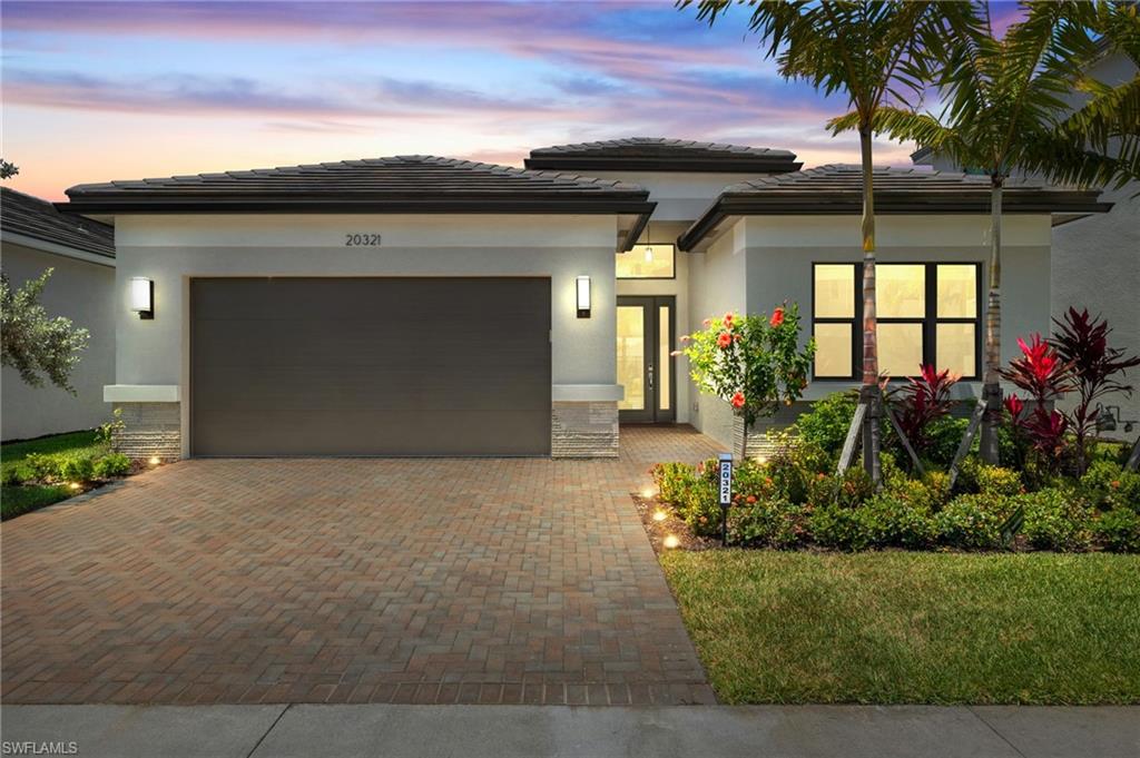 One or more photo(s) has been virtually staged, AI generated or rendered.  Where Every Sunset Feels Like a Private Showing

Some homes check every box. Others make you pause the moment you walk through the door. This waterfront residence at 20321 Fair Oak Lane does both.

Welcome to 20321 Fair Oak Lane, a beautifully appointed Modern Canyon floor plan in the vibrant RiverCreek community of Estero. Offering 3 bedrooms plus a private den, 3 full bathrooms, and thoughtfully selected designer finishes throughout, this home combines sophisticated style with effortless everyday living.

Perfectly positioned on a premium waterfront homesite, the screened lanai showcases breathtaking lake views and spectacular Florida sunsets, creating a backdrop that makes every evening feel like a private showing.

The bright, open floor plan is designed for both entertaining and comfortable living. At the heart of the home, the gourmet kitchen flows seamlessly into the spacious great room and dining area, while the private den offers flexible space for a home office, media room, or guest retreat.

Built with quality and peace of mind in mind, the home features impact-resistant windows throughout, a concrete tile roof, brick paver driveway, professionally landscaped grounds, and a screened lanai that embraces Southwest Florida’s indoor-outdoor lifestyle.

Beyond your front door, RiverCreek offers an exceptional collection of resort-style amenities, including a spectacular clubhouse, resort pool, fitness center, tennis courts, pickleball, indoor and outdoor gathering spaces, and an active social calendar.

Conveniently located in the heart of Estero, you’re just minutes from Coconut Point, Miromar Outlets, RSW International Airport, Gulf beaches, dining, and entertainment.

Move-in ready and impeccably maintained, this luxury waterfront home offers an exceptional opportunity to experience the very best of Southwest Florida living.