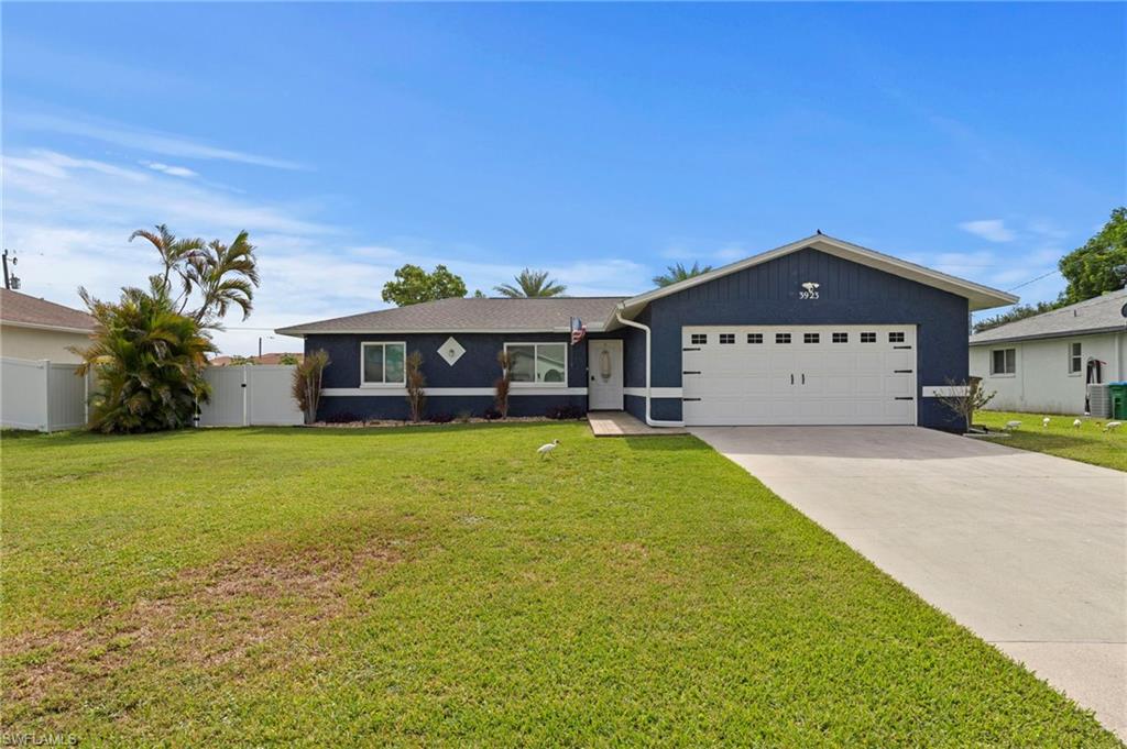 Welcome Home! Discover this beautiful pool home in desirable SW Cape Coral, offering comfort, privacy, and peace of mind. Enjoy the sparkling saltwater pool and fully fenced backyard—perfect for relaxing or entertaining.

  This well-maintained home features numerous updates, including a new roof (2023), high-impact windows and sliding glass doors, and newer appliances. Inside, you'll find no carpet, providing a clean, modern look and easy maintenance throughout.

The property is nicely landscaped and equipped with a sprinkler system to keep the yard looking its best year-round. Plus, all assessments are paid, adding exceptional value for the new owner.

Conveniently located near shopping, dining, schools, and medical facilities, this home combines an excellent location with outstanding features. Don't miss the opportunity to make this move-in-ready Cape Coral home your own!