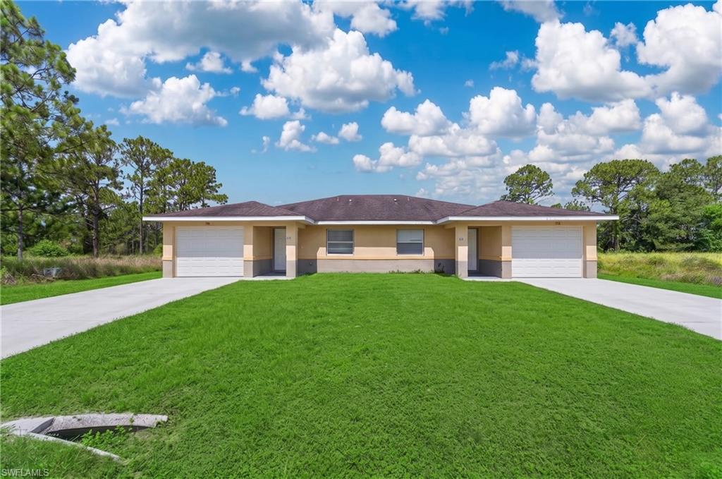 Excellent investment opportunity at 772/774 Holmes Ave in Lehigh Acres! This well-maintained duplex, built in 2015, offers two spacious 3-bedroom, 2-bath units—each with its own 1-car garage and private entrance, providing both comfort and privacy.

Each unit features an open-concept floor plan with tile flooring throughout, large great rooms, and functional kitchens complete with solid surface countertops, breakfast bars, and ample cabinetry. The primary suites include dual closets, and both units offer screened or open rear patios—perfect for relaxing or entertaining.

One side is currently tenant-occupied, providing immediate rental income, while the other unit is ready for occupancy—ideal for an owner-occupant looking to offset their mortgage or an investor seeking strong rental potential.

Situated on a generous lot with room for future enhancements, this property also features newer HVAC systems, well and septic utilities, and low-maintenance construction. Conveniently located just minutes from Fort Myers, I-75, shopping, dining, and schools, making it highly desirable for tenants.

Whether you're looking to expand your portfolio or live in one unit while renting the other, this duplex offers flexibility, cash flow, and long-term value in one of Lehigh Acres’ growing areas.