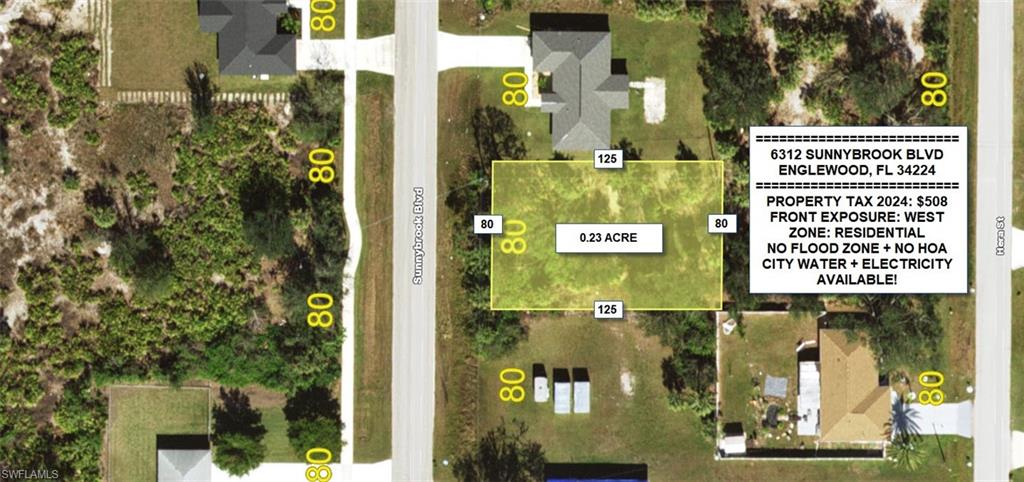 AMAZING LOCATION! Build your dream home on this beautiful residential lot in the heart of Englewood! This lot sits in a non-flood zone (Zone X) for peace of mind. Nestled in a quiet neighborhood just minutes from gorgeous Manasota Key beaches, golf courses, shopping, dining, and medical facilities, this lot provides the perfect balance of tranquility and convenience. This property is ideal for your Florida lifestyle or future investment!