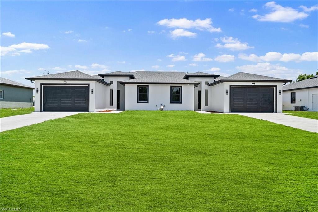 This stunning new construction duplex in the heart of Lehigh Acres offers the perfect blend of modern living and investment potential. Featuring two mirror-image units, each with 3 bedrooms, 2 bathrooms, and a spacious open-concept layout, this property is ideal for both homeowners and investors.

Built with hurricane-impact windows and doors, durable tile flooring throughout, and sleek granite countertops with stainless steel appliances, every detail combines style with peace of mind. Whether you choose to live in one side and rent the other or maximize income with both units, this duplex is designed for flexibility and long-term value.

Located in a fast-growing residential neighborhood, you’ll enjoy quiet surroundings while still being minutes away from shopping, dining, and major roadways.

Don’t miss the chance to own a brand-new property in one of Southwest Florida’s fastest-growing investment markets!