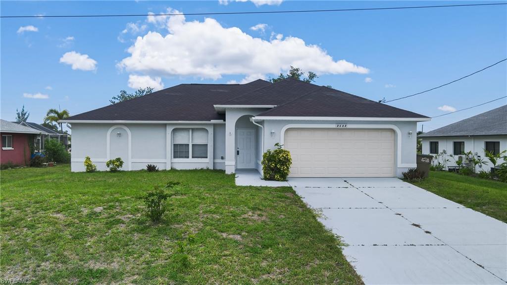 Waterfront Pool Home in Cape Coral – No Flood Insurance Required! Welcome to your piece of paradise in beautiful Cape Coral! Situated on a freshwater canal with a seawall, this well-maintained waterfront residence offers the perfect combination of comfort, privacy, and the Florida lifestyle you’ve been dreaming of.

This spacious home features 3 bedrooms, 2 bathrooms, and a desirable 2-car garage, providing plenty of room for families, seasonal residents, or anyone seeking a peaceful waterfront retreat. From the moment you step inside, you’ll appreciate the inviting open layout highlighted by soaring vaulted ceilings that create a bright and airy atmosphere throughout the main living areas.

The thoughtfully designed floor plan offers comfortable living spaces and a seamless flow between the living room, dining area, and kitchen, making it ideal for both everyday living and entertaining guests. The bedrooms are generously sized and feature plush carpeting for added comfort, while durable tile flooring runs throughout the main living areas, offering easy maintenance and timeless appeal.

One of the home’s standout features is the brand-new A/C system, providing energy-efficient comfort and peace of mind for years to come. Additional features include abundant natural light, and a layout designed to maximize both functionality and comfort.

Step outside and experience the true beauty of Florida living. The fully screened lanai overlooks a sparkling oversized swimming pool, creating the perfect setting for relaxing, entertaining, or enjoying year-round outdoor living. Whether you’re hosting weekend barbecues, enjoying your morning coffee, or cooling off after a long day, this backyard oasis is sure to impress.

The property is enhanced by mature shade trees that provide both beauty and privacy, while the freshwater canal offers tranquil water views right from your backyard. Enjoy fishing, kayaking, paddleboarding, or simply unwinding while watching the peaceful waterfront scenery.

Best of all, this property is not located in a flood zone, meaning no flood insurance is required, a significant advantage for homeowners looking to reduce ownership costs.

Conveniently located near schools, shopping, dining, parks, golf courses, and entertainment, this home also provides easy access to both Downtown Fort Myers and Punta Gorda, making commuting and exploring Southwest Florida a breeze. Whether you’re looking for a primary residence, seasonal getaway, or investment opportunity, this waterfront pool home checks all the boxes.

Don’t miss this rare opportunity to own a waterfront pool home with a seawall, oversized outdoor living space, brand-new A/C system, and no flood insurance requirement. Schedule your private showing today and discover everything this exceptional Cape Coral property has to offer!