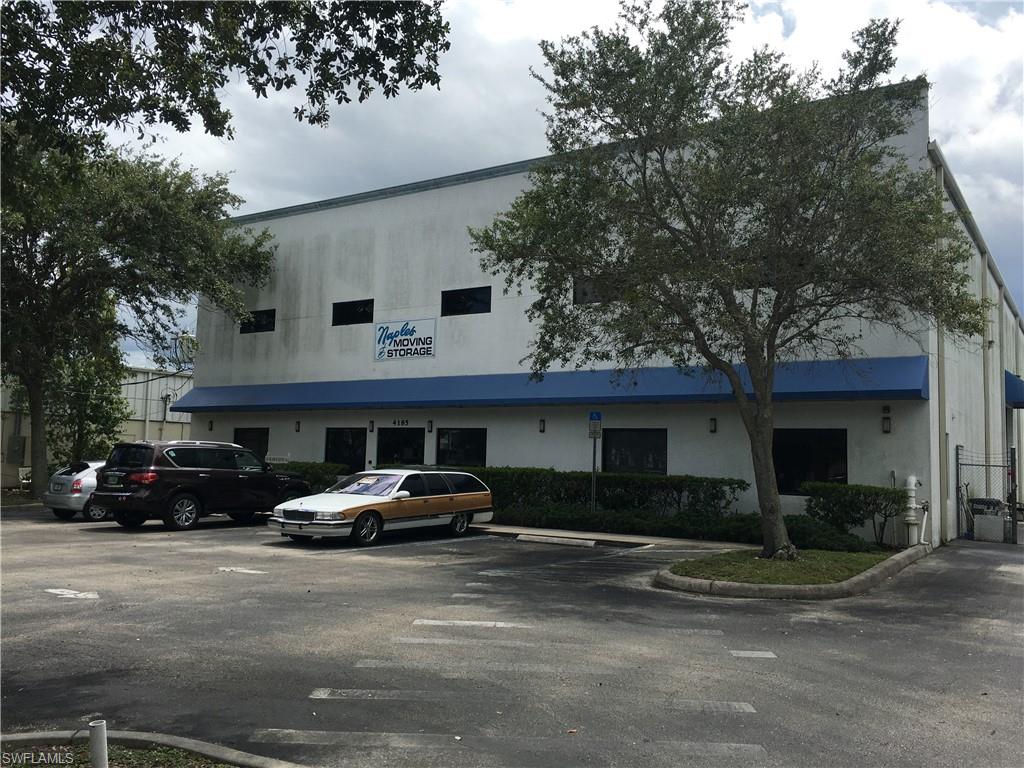 19,880 sq ft warehouse on 1.27 fenced acres.  The warehouse has high cube ceiling (26-29 feet) and is climate controlled.  Approximately 1020 sq feet of office space up front with kitchenettes, bathrooms and lots of windows.  

The warehouse is made of insulated concrete block, impact windows and is hurricane rated up to 140 mph.  

Naples Moving and Storage Inc. business is also for sale.