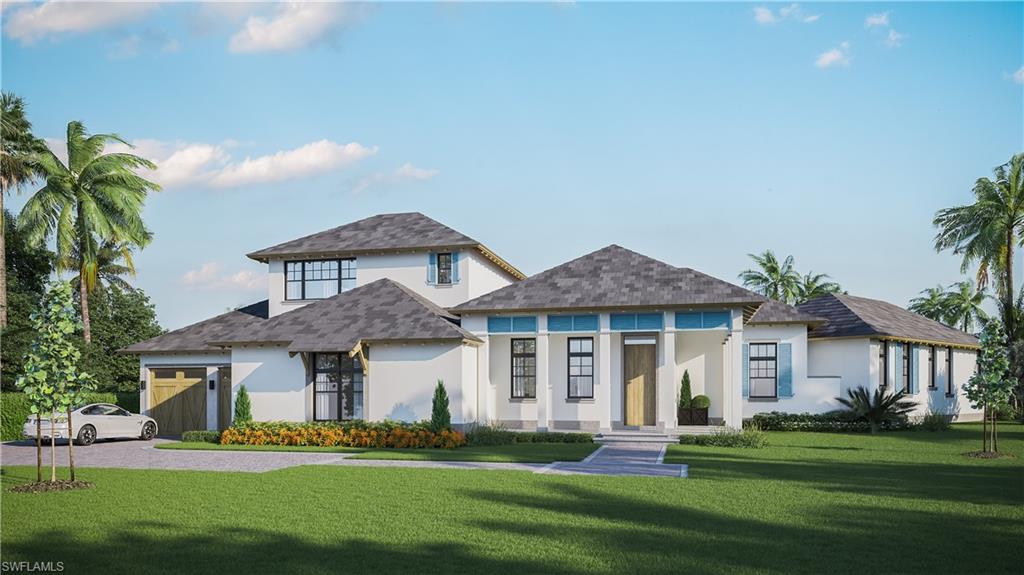 This generous sized corner lot in the Royal Harbor neighborhood is the perfect setting for your dream custom waterfront estate home. Included in the price are plans designed by architect John Cooney proposing an attractive contemporary 4 + Den home which sprawls on the first level and offers ideal southern exposure, to be built by Toscana Homes. Buyers also have the ability to modify plans to suit.  If you desire a new home on a deep-water canal in a community conveniently located in the heart of Naples, this is your opportunity. With direct access to Naples Bay and Gordon Pass to the Gulf of Mexico, a life spent enjoying all the benefits of living on navigable water is definitely in your future.