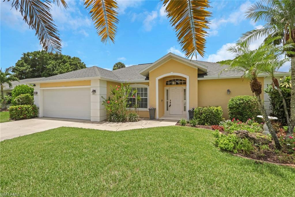 Great opportunity to own a 3-bedroom, 2-bath single-family pool home tucked away in the heart of Naples. This home packs a punch with two spacious living areas, a formal dining room, a breakfast nook, an expansive kitchen, generously sized bedrooms, and an incredible outdoor living space featuring a large pool and oversized patio. Thoughtfully updated and storm-ready, it offers impact-resistant bedroom windows, electric storm screens for the lanai, and a newer impact-resistant garage door. Additional improvements include a new electrical panel (2021), HVAC system (2022), and water heater (2026). Best of all, the irrigation system is supplied by a private well, helping keep landscaping costs low and enjoy mature landscaping with even a mango and avocado tree! With HOA dues of just over $100 per quarter, Quail Crossing is one of Naples' hidden gems. This small community of just 77 homes is known for its welcoming neighbors and peaceful atmosphere. Tucked away from the hustle and bustle, yet just minutes to the beach, Mercato, world-class shopping and dining, RSW International Airport, and iconic 5th Avenue South, it offers the perfect blend of privacy and convenience.