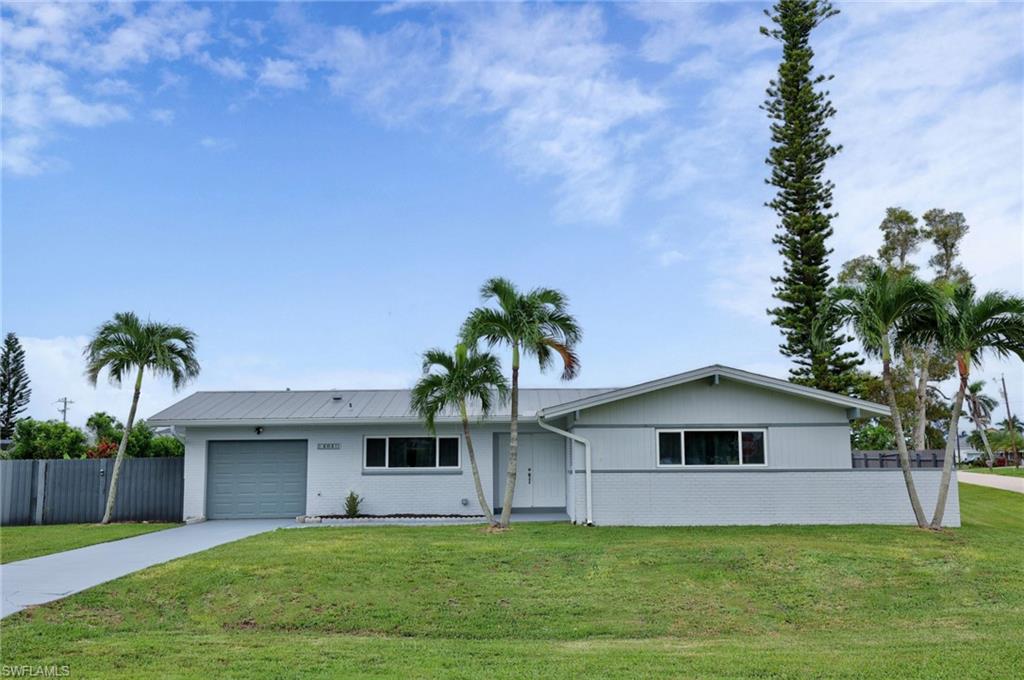 This charming single-family home located at 404 El Dorado Pkwy E in Cape Coral, FL was built in 1962. With 2 bathrooms and a finished area of 1,054 sq.ft., this cozy home offers plenty of space for comfortable living. The home has been recently renovated and is in excellent condition. Situated on a spacious lot measuring 0.24 acres, there is ample room for outdoor activities. Enjoy relaxation in the above ground pool or screened in patio. Located near Cape Coral's beautiful Yacht Club Beach and Downtown Cape Coral. Don't miss the opportunity to make this lovely property your new home!