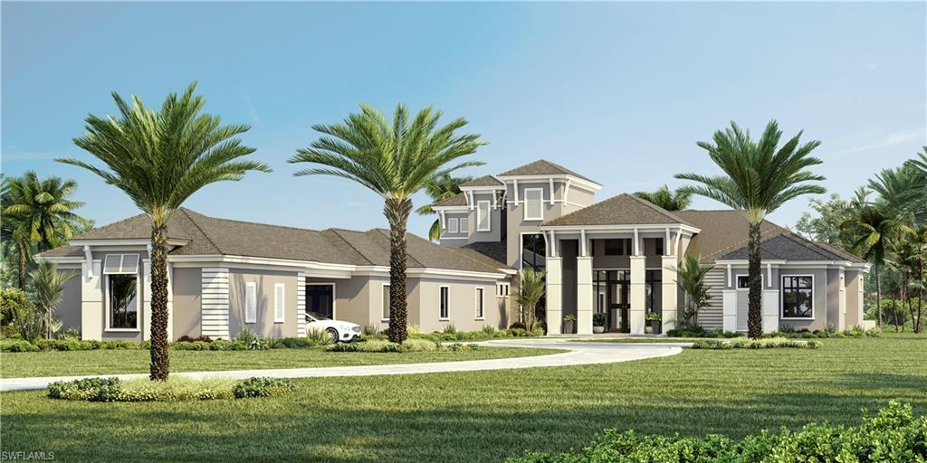Newest property under construction by AWARD WINNING McGarvey Custom Homes. Schedule completion of this unique, furnished home will be early Spring 2021.This 4 bedroom 4 full baths plus 3 half bath home includes the products and finishes you would expect in a McGarvey custom home. This even includes a 7 car garage. Two stalls could be converted into a studio, work shop or quest quarters. The pool, spa and lanai are created for luxury relaxed living. The second floor bonus room includes an outdoor deck with lake views. This gated Estate with long curved driveway is a must see.