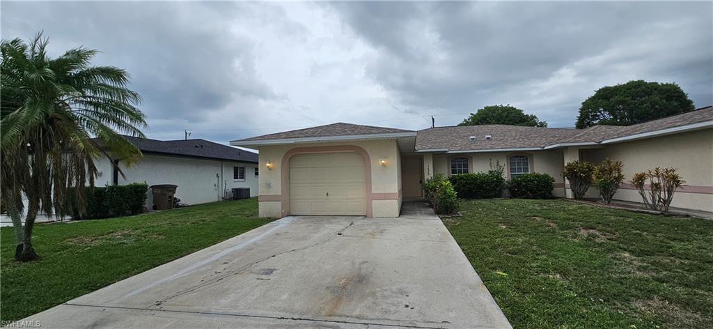 Welcome to your new rental home in Cape Coral! This stunning duplex offers the perfect combination of comfort and style. With 3 bedrooms, 2 bathrooms, and a 1 car garage, there is plenty of space for you and your family. The kitchen features beautiful Formica counters and white appliances, creating a modern and sleek look. The tile and luxury vinyl flooring throughout the home adds a touch of luxury. Enjoy the convenience of washer and dryer hook-ups, as well as a screened patio for relaxing outdoors. With a new roof installed after Hurricane Ian and freshly painted walls throughout, this home is move-in ready and waiting for you to make it your own. Don't miss out on this incredible opportunity to live in a beautiful and well-maintained duplex in Cape Coral.