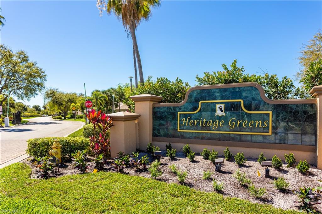 RARE FIND, GENTLY LIVED IN, COMPLETELY  UPGRADED VILLA WITH ATTACHED  GARAGE, AUTOMATIC ROLL DOWN HURRICANE SHUTTERS, AND  ON THE LAKE, that backs up to Arrow Head golf course for a world class view. This home boasts of numerous upgrades to include  upgraded kitchen and baths with new granite counters sinks and faucet, custom kitchen pantry, Travertine back splash, stainless steel double sink with new disposal, 54 inch designer fans and lighting,  California Closets 18 inch tiles, neutral colors, window treatments, in house laundry with utility tub, new garage opener, newer water tank and HVAC.  HOA just replace roofs and painted the outside of buildings.   For those of you who are golfers, Heritage Greens is a golf community on a public course designed by Gordon Lewis. So you get to golf without the high community golf assessments & memberships, you pay as you golf. Finally, this community has 2 pools, and a hot tub, tennis courts, a play ground, a bar grill, and a pro shop. FHA, VA OK.