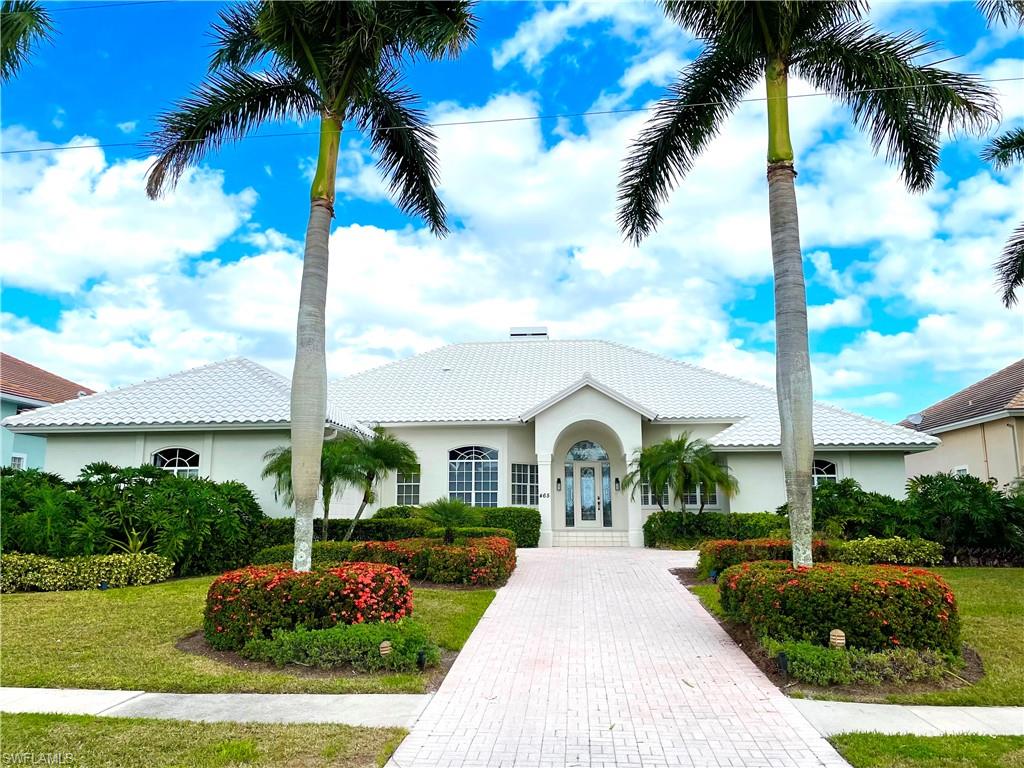 Beautiful Marco Island home offering breathtaking wide open water views and deep water direct access overlooking the Marco River Sanctuary Sound Fishing area. Great fishing, boating or just relax and enjoy the dolphins play in your backyard. 

This custom built waterfront property features split floor plan, four bedrooms and 3 baths, high volume ceilings, large updated kitchen with quartz counter tops, separate family room. Enjoy panoramic water views from the moment you step inside leading you outside to a spacious panoramic screened lanai area with heated pool and spa, perfect for entertaining. 

The master bedroom suite offers a spacious sitting area, oversized bathroom with a large walk-in shower, along with soaking tub, and generous walk-in closet. This home is ready for you to relax and take advantage of the reflective sunset colors sparkling over the water and gorgeous morning sunrises, making this your home in paradise.
