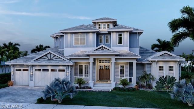 Welcome to the new build of a 5 bedroom/study and 5 bath contemporary, open plan great room, designer home by builders, APM Homes. Under construction on a direct water access homesite lot of 100x110. The 2 story home offers a master en-suite wing and en-suite guest room on ground level with an elevator and stairway to 3 en-suite bedrooms with 3 bathrooms on the upper level plus loft, wet bar and an oversized covered terrace/lanai. The kitchen/dining room and great room flow into one grand open space with access from each area to the covered lanai and pool deck with outdoor kitchen, full pool bath, shallow beach pool and raised spa on the water. 3 car garage. Build your own custom dock.


Located on a street featuring 5 new homes.