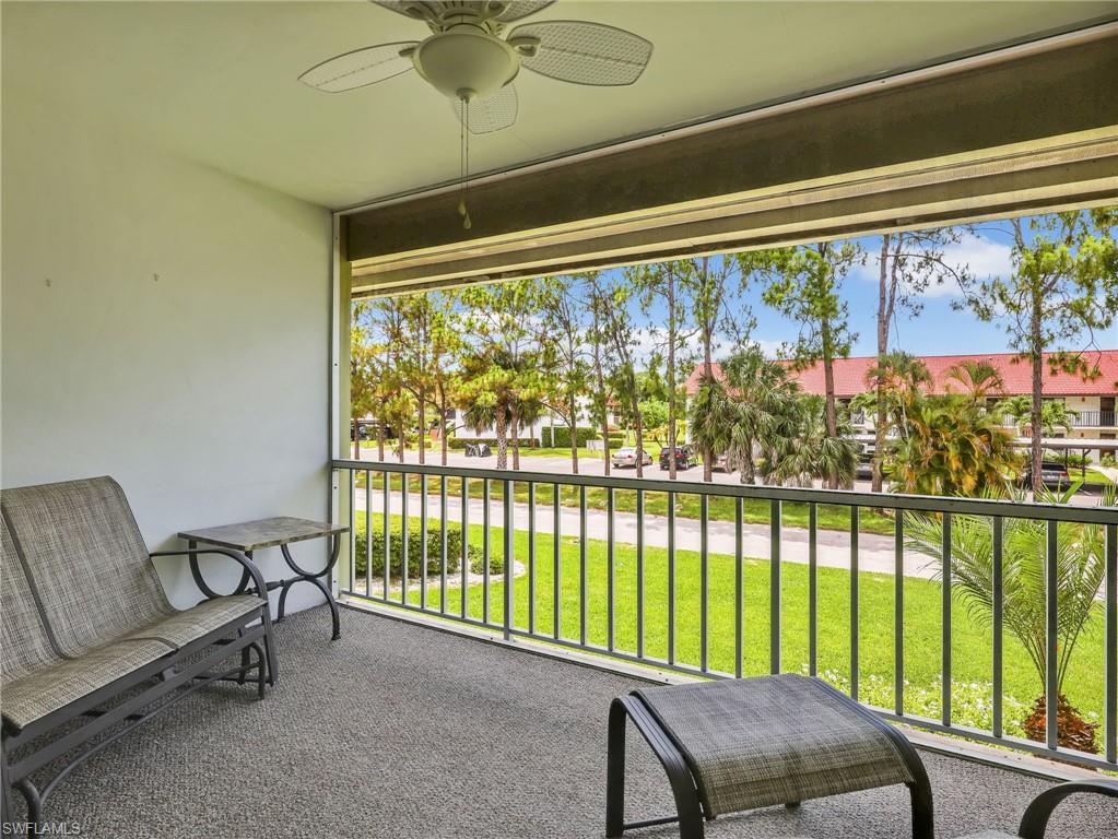 One or more photo(s) has been virtually staged, AI generated or rendered.  Welcome to Valley Stream #A8.   Just minutes from the vibrant 5th Avenue and pristine Naples beaches.  This light-filled 2-bedroom, 2-bath home shines with luxurious 2026 upgrades: New LVP floors, fresh paint, stylish fans, light fixtures and crisp baseboards.  In addition, the Modern stove and Dishwasher were installed brand new in 2023.  The sun-drenched screened lanai is perfect for relaxing. This condo has ample storage, and a stellar rental history at over $1,800 monthly on annual rentals.  This can either be a smart investment or your next dream home.  The Private Parking Space for this unit is right next to the stairs.   Valley stream is a 55 + community.   Valley Steam has a private pool for residents as well as BBQ Grills for cooking.   One of the Lowest HOA neighborhoods in Naples.