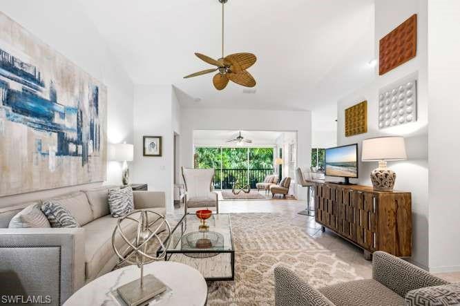 Exceptional Second-Floor Coach Home with a private elevator located in The Colony at  Hawksridge. This spacious 2,145-square-foot floor plan, and peaceful cul-de-sac setting define this beautiful home in this prestigious gated community. Designed for refined living and effortless entertaining, this residence features a desirable split-bedroom layout with two bedrooms, a den, and a versatile glass-enclosed bonus room ideal for a home office, library, fitness studio, or guest retreat.

The light-filled living and dining areas flow seamlessly from the well-appointed eat-in kitchen, which opens to a screened bistro patio with private preserve 2nd-floor view—perfect for morning coffee or evening relaxation. The private in-residence elevator provides added convenience, while the spacious primary suite offers a tranquil retreat. Additional highlights include an attached two-car garage with a newly finished epoxy floor and abundant storage. The Plantation Shutters throughout the home are also a lovely upgrade. 

The Colony at Hawksridge offers beautifully landscaped grounds a clubhouse, fitness center and community pool all conveniently located near Naples’ world-class beaches fine dining, shopping and downtown 5th Avenue. Experience the perfect blend of privacy, convenience and maintenance-free luxury living. Now is the perfect time to secure your new home and enjoy all that life has to offer.