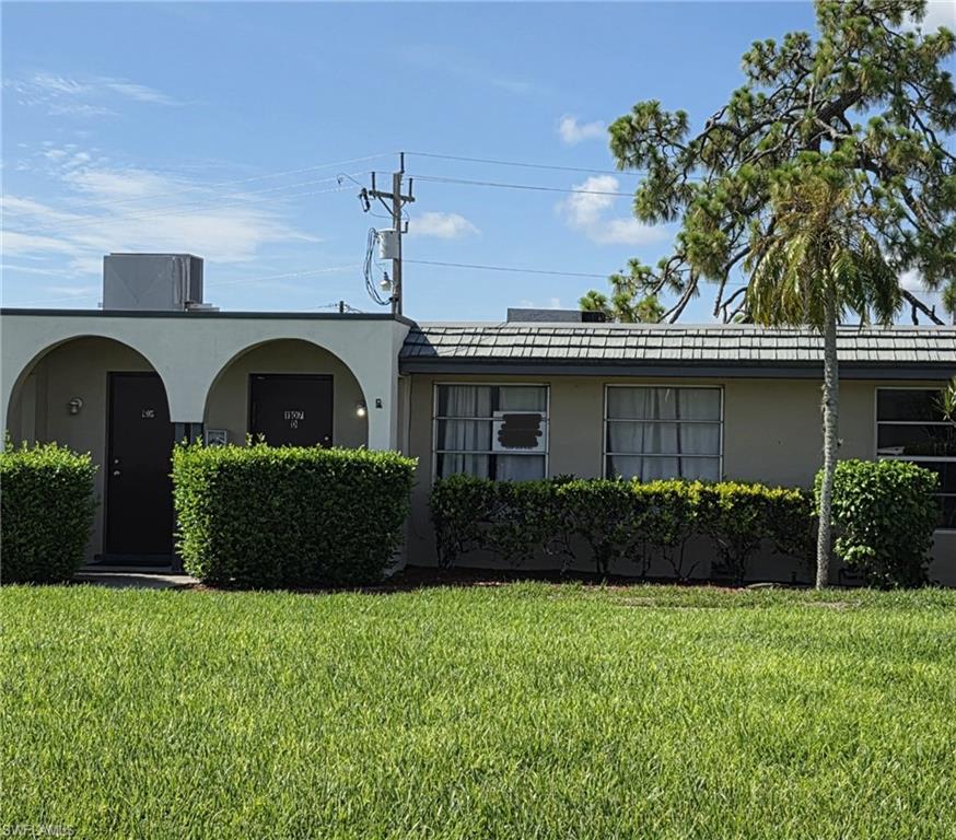 Welcome to this centrally located 2-bedroom condo in the heart of Lehigh Acres. Offering comfort, convenience, and low-maintenance living, this residence is ideal for seasonal owners, first-time buyers, or investors seeking a solid rental opportunity.  This community is not age restricted and pets are ok. The bright, open layout features a spacious living area, functional kitchen, and two well-sized bedrooms. All appliances included- tile floors throughout.  Its prime location places you walking distance from shopping, dining, and everyday essentials, making it one of the most convenient condo options in the area. Whether you're looking for an easy Florida retreat or a practical full-time home, this condo delivers simplicity and value.