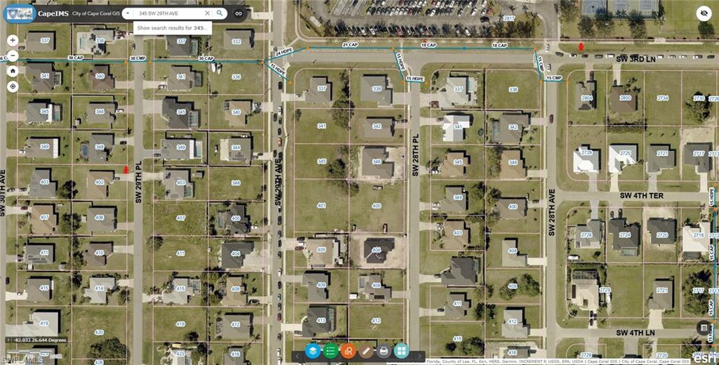Pristine lot ready to build immediately.  No property restrictions or animals.  City water and sewer have been installed. Those assessments have been paid in full, saving you thousands of dollars!  Located close to schools, shopping, and parks in this highly desired area of southwest Cape Coral.