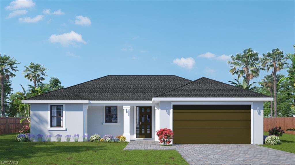 Looking for a New Construction at an affordable price? Then this is your HOME! Brand New Construction in Golden Gate Estates.  Best of all…No fees No restrictions! This home features an open floor plan 8’ doors, tile throughout, a beautiful kitchen with an island, wood cabinets, granite countertops and stainless steel appliances.  This home has 1,538 sqft under air, sprinkler system and sits on 1.14 acres.  The best part is that this home sits on one side of the lot with plenty of room to have access to the back 17' to be exact!  So bring your trucks, RVs or maybe even build a detached workshop in the future.  This home will be completed at the end of Oct/18 or beg of Nov/18 so just in time for the holidays.  Close to the new Publix the new Charter School as well as high school, middle and elementary!  Don't delay...at this price this home will go FAST!