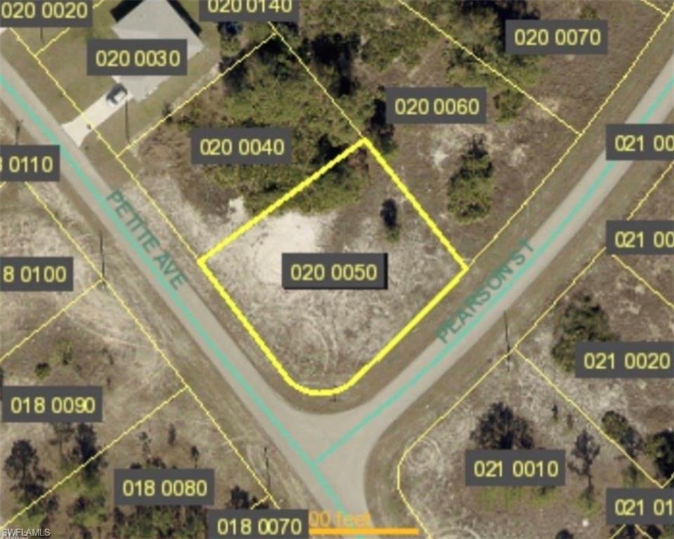 Oversized Cleared Corner lot ideally located just 2–3 minutes driving from State Road 82, offering quick access to Fort Myers, I-75, shopping, dining, and the airport. Enjoy the convenience of being only about 5-8 minutes driving from Publix, Walmart Supercenter, multiple shopping plazas, and gas stations, all while situated in a quiet residential area—perfect for building your dream home or as a smart investment opportunity.