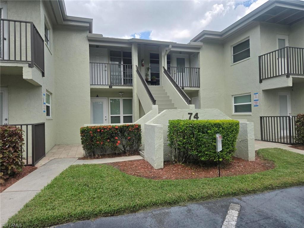 Move-in ready 2-bedroom, 2-bath second-floor condo in a vibrant 55+ community! Each bedroom is en-suite with its own bathroom. Enjoy a private balcony off the main bedroom and a sun-filled florida room with impact resistant windows and blinds. Fully furnished and turn key -- everything you see is what you get. Amenities in the community include access to a large pool, spa, clubhouse, billiards, shuffleboard and more. Centrally located in South Fort Myers near shops, medical facilities, theatre and restaurants. A short drive to Ft Myers Beach and Sanibel Island. This community is pet-friendly. Don’t miss out on this gem! Make this bright, clean, and happy condo and community your own with lower condo fees and so much to offer!