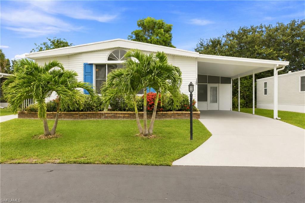 Welcome to easy Florida living in this charming 2 bedroom, 2 bath manufactured home located in Quail Roost. A welcoming, pet friendly community with no age restrictions! Whether you are looking for a full time residence, seasonal getaway, or investment opportunity, this home offers comfort, convenience and unbeatable location.

Residents enjoy an array of community amenities, including a heated salt water pool, sun deck, clubhouse with pool table, community garden, and BBQ area perfect for relaxing or socializing with neighbors and friends.

The low HOA fee provides exceptional value and includes cable, water, and landscaping making maintenance a breeze.

Ideally situated just minutes from Marco Island, downtown Naples, and an abundance of shopping, dining, entertainment and Gulf beaches, you'll have everything Southwest Florida has to offer right at your fingertips.

Don't miss this opportunity to own an affordable home in a fantastic location with resort style amenities and a lifestyle to love!