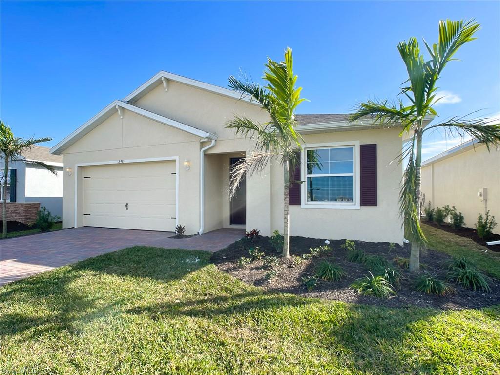 Experience upscale living in the desirable Stonewater community, located in the heart of Cape Coral. This beautiful 2-bedroom, 2-bathroom home with a versatile den offers over 1,800 square feet of thoughtfully designed living space, providing plenty of room to relax, work from home, or entertain guests. The modern kitchen features elegant granite countertops, stainless steel appliances, and stylish 42-inch cabinets, creating the perfect blend of functionality and sophistication. As a resident of this gated community, you'll enjoy access to outstanding resort-style amenities, including a sparkling swimming pool, state-of-the-art fitness center, playground, tennis courts, and pickleball courts. Conveniently located near shopping, dining, and everyday essentials, Stonewater offers the perfect balance of comfort and convenience. Dogs are welcome with prior approval, making this an excellent option for pet owners.