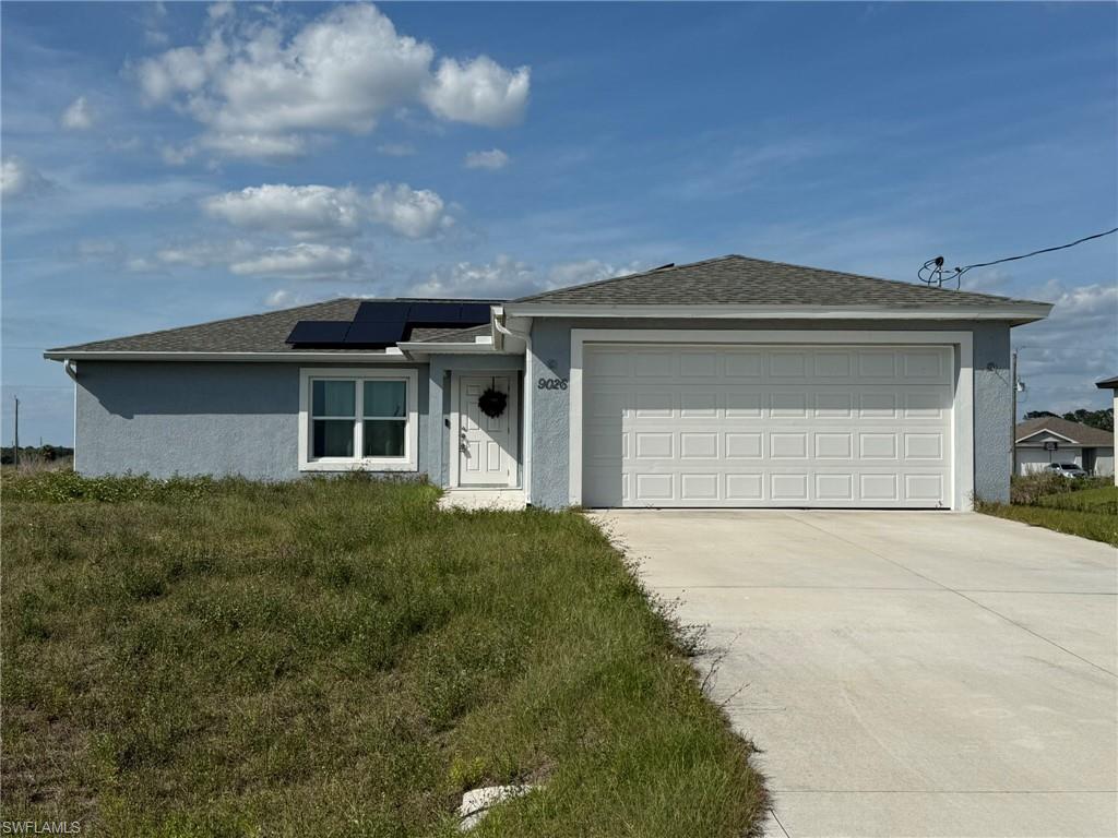 Opportunity in LaBelle. This 3-bedroom, 2-bath home built in 2023 offers a modern single-story layout on approximately a quarter-acre lot in a quiet residential setting. The home features open living spaces and a functional floor plan suited for a variety of living needs.

The property appears to require cleaning, cosmetic refreshing, installation of appliances, and minor repairs, providing an opportunity for buyers to update and personalize a newer construction home. The property includes solar equipment; however, buyers should verify ownership, lease terms, functionality, and transferability as part of their due diligence.

Conveniently located with proximity to local schools and area amenities.

Buyers are encouraged to conduct thorough inspections to determine condition and verify all information, including mechanical systems and improvements.

Agents: Please review all private remarks prior to scheduling a showing.