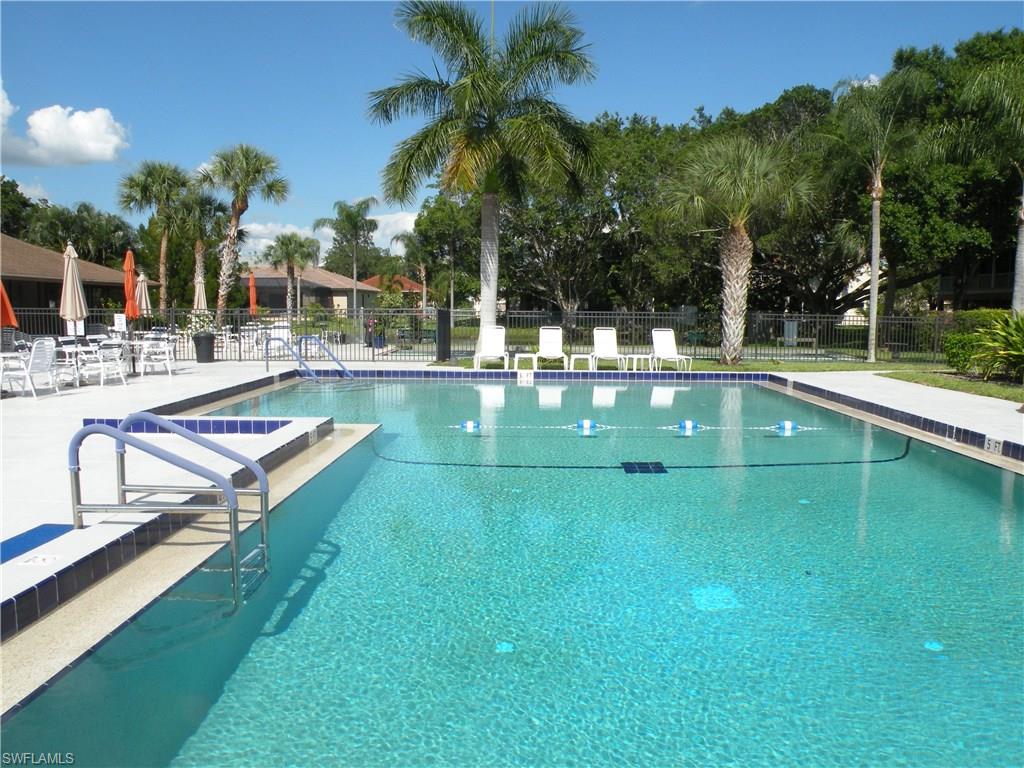 Rarely available 55+ condo with large, bright, open concept kitchen/dining/living room!  Like brand new tile in kitchen and baths.  Neutral carpeting freshly shampooed in living/dining room and both bedrooms.  Turnkey furnished with neutral decor, and absolutely ready to move right in.  Beautiful resort style swimming pool, clubhouse with game room, kitchen, pool table and workout equipment.  Get all this plus the convenient location, close to everything including restaurants, shopping, beaches and more.  Make New Approach your new Florida home - call today!