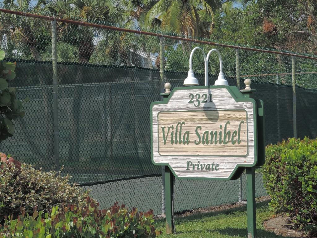 10 steps to the Gulf of Mexico and put your toes in the sand! A 2 bedroom, 2 bath condo that serves as your solace and generates revenue. The ground floor unit offers galley style kitchen, breakfast bar, walk out lanai to easy access parking, and lots of Sanibel charm. Community offers tennis, pool, and bbq area with quaint community ease encompassing only 20 units. Get to your Sanibel sanctuary this season, Welcome Home!