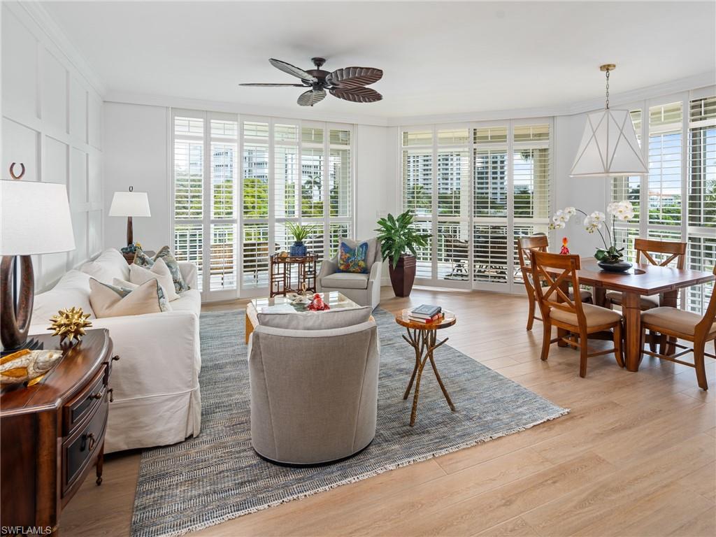 Available beginning July 1st with a 6-month minimum lease at $10,000 per month.
Enjoy coastal living in this beautifully updated corner residence located in the highly sought-after Park Shore neighborhood, just moments from the beach. Offering a bright and inviting atmosphere, this meticulously maintained 2-bedroom, 2-bathroom condo features a spacious open layout, soaring 9-foot ceilings, a desirable split-bedroom design, and a screened lanai perfect for relaxing and enjoying the Florida lifestyle.
Tastefully furnished throughout, the residence provides both comfort and style. Residents have access to an impressive selection of recently renovated amenities, including a resort-style swimming pool and spa, fitness center, clubhouse, library, barbecue and picnic area, guest suites, and a designated covered parking space.
Ideally situated near the white sand beaches of the Gulf, this exceptional location is also just minutes from Venetian Village, Olde Naples, and Waterside Shops, offering some of Naples' finest shopping, dining, and entertainment.