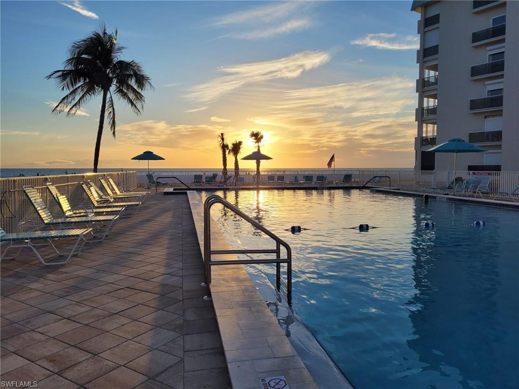 CONDO LEONARDO. Directly on the Beach. Ground floor. Brand new remodel. Close to dining, shopping, boat and jetski rentals. Beautifully appointed. 2 bedrooms, 2 bathrooms. TVs in living area and master bedroom. Lanai faces the beautiful heated community pool and partial view of the Gulf. BBQ area and clubhouse only steps from the condo. Assigned parking for one vehicle included. Max occupancy 5 people. Non-smoking community. Vacation rentals only. Minimum stay 7 days. Reservation needs to be made at least 7 days before check-in. No annual rentals. Town of Fort Myers Beach Vacation Rental Permit Number R260488.