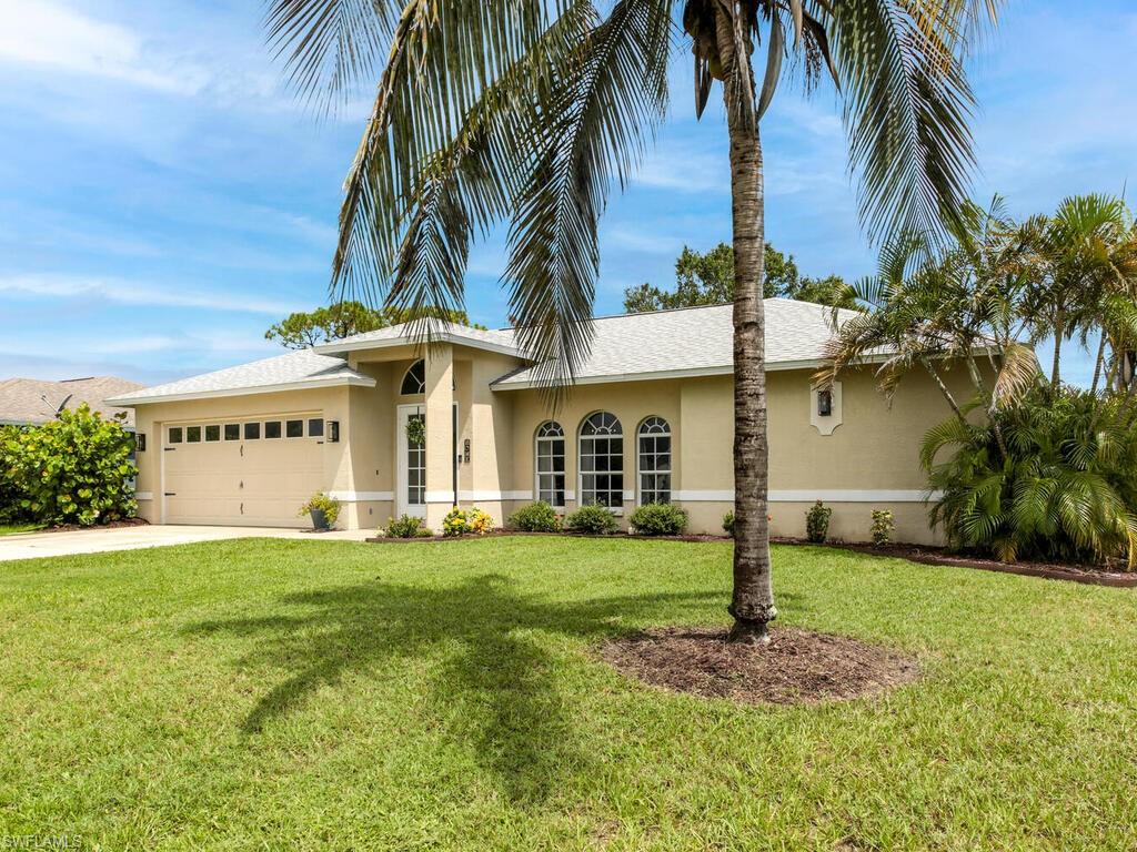 Welcome to this charming 3-bedroom, 2-bathroom home nestled in the heart of South Fort Myers in Caloosa Trace. Enjoy an open layout, split bedrooms, and spacious walk-in closets. Indulge in the comfort of an updated master bathroom. Step into the private backyard retreat, envision a pool and family cookouts. The master suite offers private lanai access. Recent upgrades include a brand-new roof (July 2016), new AC unit (2023), fresh bedroom carpets (August 2023), updated master bedroom bathroom, and water heater (2021). With a low $250 annual HOA fee, this must-see home is conveniently located near parks, shopping, FGCU, and highways. Your dream home awaits! Discover the perfect blend of comfort, style, and prime location.