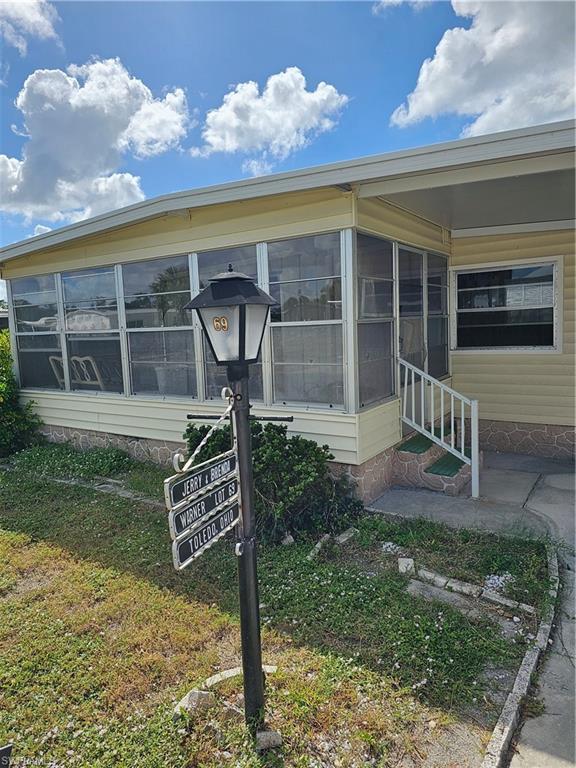 Welcome to this exciting opportunity to own a manufactured home in a sought-after 55+ boating community! This home is ready for your personal touch and remodel, offering a fantastic canvas to create your dream space. Situated in a vibrant, active community with gulf access, you can enjoy life on the water with the ramp and dock just steps away. The community features a brand-new community center for socializing and activities, plus you’re just minutes from I-75, making commuting a breeze. Enjoy nearby shopping malls, restaurants, and stunning beaches for ultimate convenience and relaxation. Whether you're an avid boater or simply love the coastal lifestyle, this location offers the perfect balance of peaceful living and easy access to everything you need. Don’t miss out on this opportunity to customize your own slice of paradise! YOU OWN THE LAND! 
Key Features:
55+ Community
Ready for remodeling
Boating Community with ramp and dock access
Gulf Access
Newly renovated community center
Close to I-75, shopping, restaurants, and beaches
Schedule your showing today and bring your vision to life!