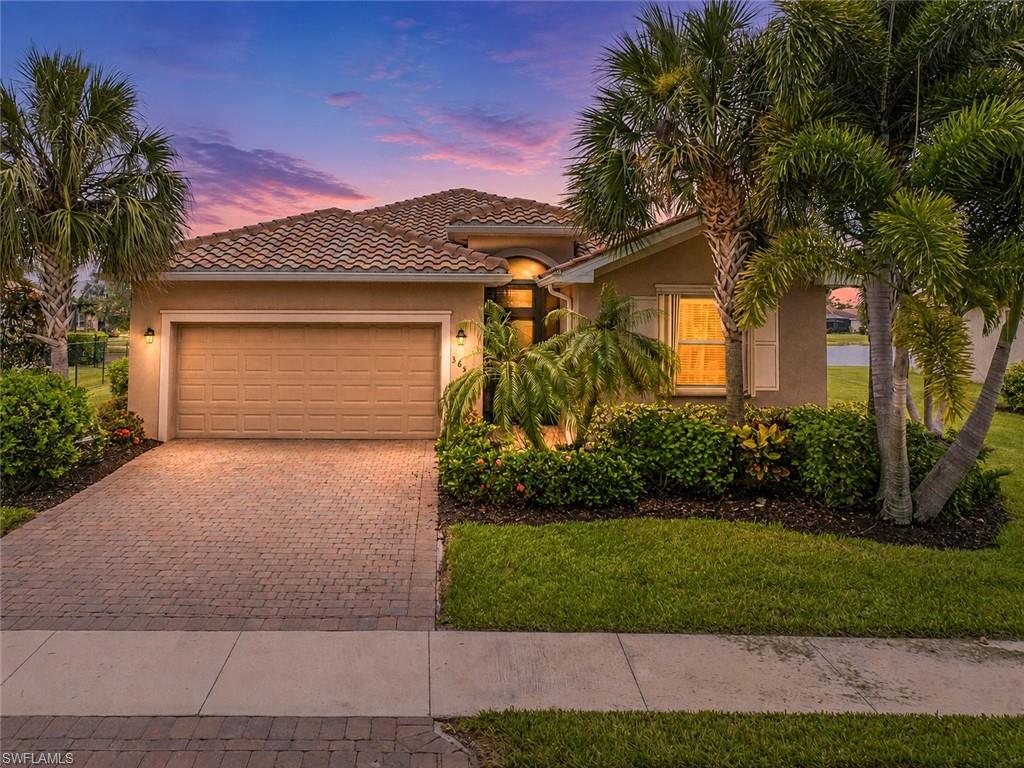 Welcome to Bella Vida, one of Cape Coral’s most desirable gated communities, where resort-style amenities, scenic views, and everyday convenience come together. Offered furnished and located in Flood Zone X, this beautifully maintained 3-bedroom plus den, 3-bath home offers 2,032 square feet of living space and enjoys a unique setting with peaceful lake views from the rear and preserve views from the front, creating privacy and natural beauty from every direction.

Designed for both comfortable everyday living and entertaining, the open-concept floor plan features tall ceilings, crown molding throughout, tile flooring in the main living areas, and abundant natural light. At the center of the home is a spacious kitchen complete with granite countertops, stainless steel appliances, abundant cabinetry, and a large center island that naturally becomes the gathering place for family meals, holiday celebrations, and hosting guests. A formal dining area adjacent to the kitchen and great room provides additional space for entertaining and special occasions, while the versatile den offers flexibility for a home office, media room, or guest space.

The spacious primary suite serves as a private retreat and features two walk-in closets and an ensuite bath. Two additional bedrooms and bathrooms provide comfortable accommodations for family and visitors alike.

Step outside to the screened lanai and enjoy tranquil lake views framed by beautiful palm trees, creating the perfect setting for morning coffee, outdoor dining, or relaxing while taking in Southwest Florida’s year-round sunshine.

Additional features include accordion shutters surrounding the home for added storm protection, a tile roof, paver driveway, 2-car garage, and furnishings included with the sale, allowing for a seamless move-in experience.

Residents of Bella Vida enjoy an impressive collection of amenities including a resort-style clubhouse, community pool, fitness center, tennis courts, pickleball courts, basketball court, volleyball court, playground, and walking paths throughout the community. With low HOA fees of just $377 per month, residents enjoy cable, internet, lawn maintenance, underground utilities, and access to the community’s extensive amenities, providing exceptional value and a low-maintenance lifestyle.

Located in Flood Zone X, where flood insurance is typically not required by lenders, this home offers an exceptional combination of value, comfort, amenities, and picturesque views within one of Cape Coral’s most sought-after gated communities.