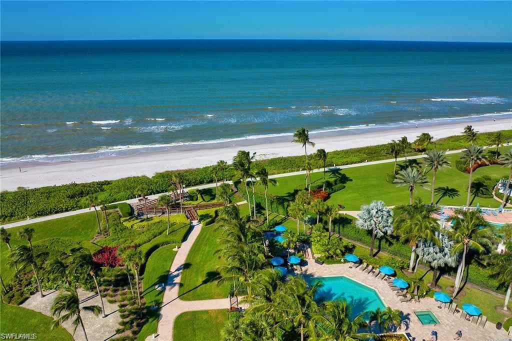 Beachfront with GREAT PRE-SEASON & SUMMER RATES. DIRECT BEACH FRONT with views north to Ft. Myers & east to the Bay. AVAILABLE FOR 3 MONTHS MINIMUM OR ANNUALLY AT A REDUCED RATE after March 2027.. 2 large bedrooms with water & beach views plus direct access to the beachfront balcony. The entire unit & entire building offer a leak detection system, entire building IMPACT GLASS windows and doors, 24 hour manned lobby, electric car charging stations, NEWLY refreshed Social room with Fireplace, large screen TV, Pool table, bar area with refrigerator drawers, updated oversize kitchen with dual ovens, dual dishwashers, dual sinks, center island & fully stocked with glassware, dishes, pots, pans PLUS. Other building features include Kayak & paddleboard storage, elevated Gulf view deck, special poolside Herb garden, lighted garage parking with bike storage, onsite car wash, NEWLY added amenities of Pickleball, Bocce, Tennis & Golf practice net. Compare Esplanade with the newest buildings on the beach as everything is updated! Available for immediate lease through summer and during the off season also!! 3 MONTH MINIMUM RENTAL PER ASSOCIATION!!! VENETIAN BAY BOAT DOCK WITH 16,000 LIFT AVAILABLE FOR LEASE... BOOK NOW FOR April 2027 forward..