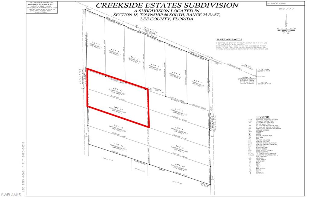 CREEKSIDE ESTATES - Land