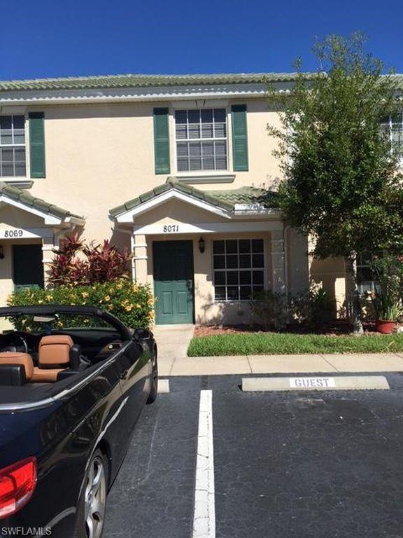 Ready for you to call it home now!! Beautiful townhouse in the wonderful gated community of Cypress Landing. This 2 bedroom, 2.5 bath townhouse offers two master suites - each with there own bath. Tile & wood laminate floors on both floors, NO CARPET! Nice flowing floor plan with a spacious kitchen with full appliances, pass-through window to dining/living, under stair storage, first-floor powder bath for guests, and screened lanai with storage room. Laundry closet on the second floor for optimal convenience. The main master bath has double sinks & tiled shower. Second master has tub/shower combo. Cypress Landing association pays for basic cable & Internet! A FAMILY-FRIENDLY COMMUNITY OFFERING HEATED COMMUNITY-KIDDIE POOL, CLUBHOUSE, EXERCISE ROOM, AND PLAYGROUND AREA. Centrally located to I-75; Colonial; Six Mile Cypress -- schools, shops, airport. This home is ready to move into! Easy to show.