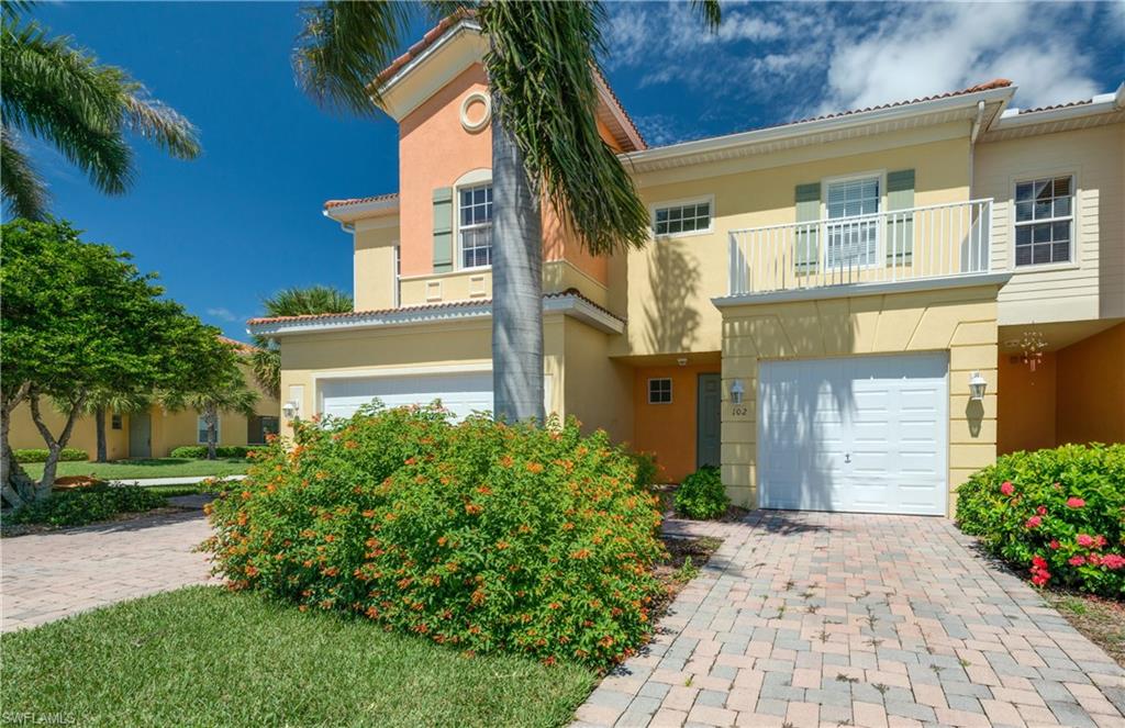 LOCATION!  LOCATION!  LOCATION! Sail Harbour is a Mediterranean style neighborhood in the heart of desirable South Fort Myers and just minutes to white sand beaches, RSW Airport, Lee Memorial's Health Park, Shopping, Restaurants, Sanibel and Captiva and much more!  Enjoy the drive home with Majestic Royal Palms lining the street to your spacious 2 bedroom, 2.5 bathroom townhome with an attached private garage.  Enjoy living across from a gorgeous lake with stunning long range views.   This home features:  Large tile and tray ceilings throughout the first floor, stained wood cabinetry, a large walk-in pantry, storm shutters, alarm system and a large lanai, perfect to relax and read a good book.  Upstairs offers 2 spacious master bedrooms, one with 2 large walk-in closets, double door entry, dual sinks, large walk-in shower and garden tub, and the other has a large walk-in closet and full bath with tub and shower combined.  The bonus loft upstairs is perfect for an office/work space or extra storage.  Sail Harbour is a pet friendly community with low HOA fees that include gated security, cable, internet, phone and alarm.  Live the dream and call to see this beautiful property today!