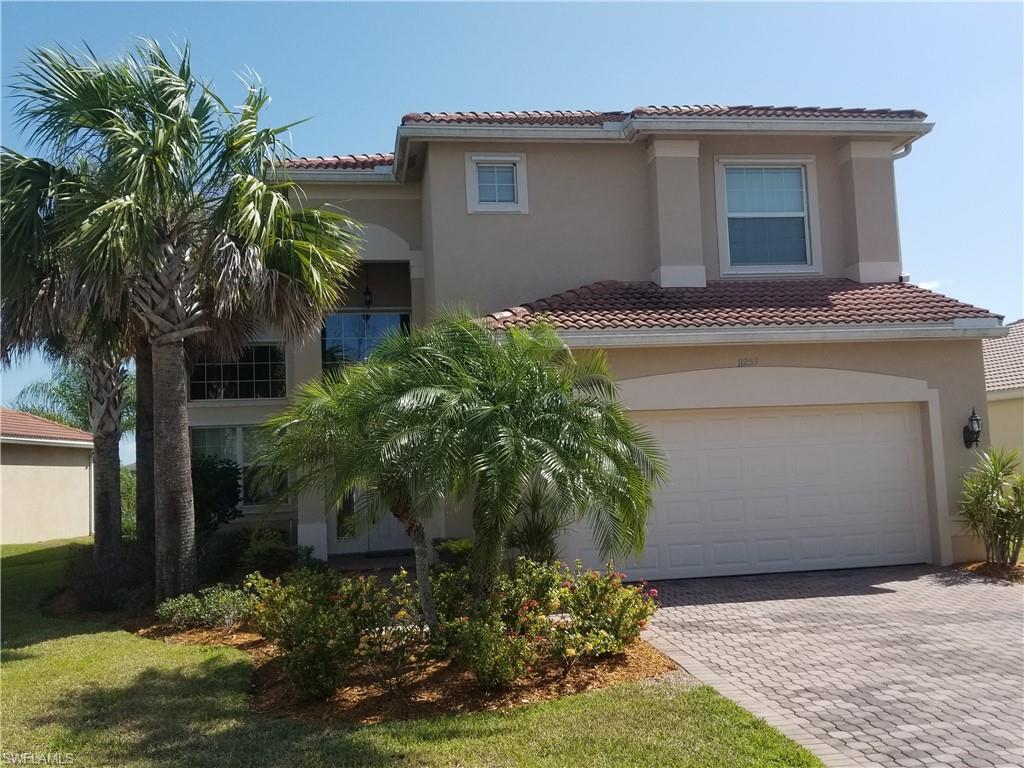 This spacious 4 Bedrooms, 3 Full Baths, 2-Car Garage Lakefront Home boasts over 2,787 square feet and sits on a Gorgeous Lakefront Lot with N exposure. Tile flooring runs throughout the main level, except for carpeting in both bedrooms on the main floor. Starting with a dining area on the left upon entry, then the Open Kitchen features an abundance of cabinets, granite countertops, and onto a Breakfast Room for Informal Dining. Also on the Main Floor, the Large Master Bedroom offers Tray Ceiling, Lake Views, Walk-In Closets, and Ensuite with Dual Vanities, a Soaker tub, Walk-In Shower and Private Water Closet. The Additional First Floor Guest Bedroom/Bathroom Suite is perfect for a Home/Office or Guest Bedroom. There are Two 2nd-Floor Bedrooms, a Large Loft for Entertaining and a Full Bathroom. The Lanai is perfect for relaxing while overlooking serene lake views. Botanica Lakes offers resort-style amenities including a pool and water park, fitness center, tennis courts, basketball courts, and more! The community also offers 24-hour security, cable, internet, and lawn care all with low HOA fees.