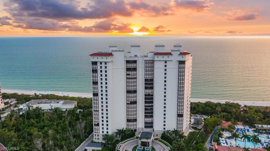 Timeless elegance and sophistication await you at the resplendent Remington - The Crown Jewel of Bay Colony and Naples grandest Beachfront tower!  Situated adjacent to the world renowned Ritz-Carlton Beach Resort and the private Bay Colony Beach Club, this luxury residence and private poolside cabana affords the most discerning new owner the opportunity to enjoy one of the world’s ultimate locations on the Gulf and the most rewarding lifestyle.  Resort living at the highest level is masterfully blended with fine dining, entertainment and world class shopping nearby at Waterside & Mercato shops.  This is truly an opportunity to enjoy and experience the finest amenities and create a bespoke lifestyle!  Imagine relaxing in the balmy tropical breeze as gentle waves lap along the glistening shoreline or taking a soothing dip in the resort style pool.  This residence offers a view of the turquoise waters and palm trees and a quick escape with a private staircase to the pool deck & exercise center.  The Remington graciously provides personal concierge services, two luxurious guest suites and benefits of living next to the Ritz-Carlton Resort.  A magnificent lifestyle ready for you now!