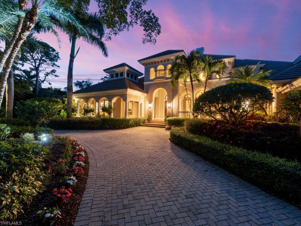 One of a kind breathtaking custom Harwick built home. Spectacular views from every room through the new expanded open frame pool cage to Bonita Bay’s signature golf course, Bay Island holes 5, 6, and 7 and lakes.  This house was originally a Harwick model and incorporates exquisite interior design features, volume ceilings and a host of other upgrades. Resort pool and spa. Fabulous under roof living areas bring the outdoors in, including an outdoor kitchen with a large grill and island bar-stool area, inviting sitting area with gas fireplace, and an amazing large designer dining table seating 12 people. Gorgeous curb appeal with 3 separate entrances, a circular drive and separate driveway to enter the side entry 3 car garages. This home offers luxury, as well as comfort. With doors throughout the home that fully recess into the walls, these areas become an extension of the home. The living and dining rooms flow beautifully into the large Great room and gourmet kitchen which is a chef’s delight. The handsome den/office is located near the owner’s spacious suite with wonderful large bathroom, his and her closets and sitting area and opening to the grand lanai. Three expansive guest suites all ensuite, one oversized with an outside sitting balcony for wine and sunsets. Walk-in 850 bottle wine cellar, full hurricane protection, back-up generator, newer roof. New Lutron lighting system.  Air-conditioned garages. Remote internet monitoring including cameras, thermostats, pool and spa controls, and garage doors.  And much more. See Feature Sheet for complete details. Truly one of Bonita Bay’s finest homes.  As a resident of Bonita Bay, you'll enjoy exclusive access to a wealth of amenities
including a private beach park, the popular Backwater Jacks Restaurant, and several community parks. Riverwalk Park offers a kayak, canoe, and boat launch, along with pickleball and tennis courts for active living. For golf enthusiasts, there’s an opportunity to join the Country Club, which boasts five championship golf courses, a sports/racquet center with a resort-style pool, and a state-of-the-art fitness facility, along with a luxury spa and salon. Don't miss your chance to own this exceptional property in one of Bonita Bay's most sought-after neighborhoods, where luxury living meets nature’s beauty. Schedule your private tour today!